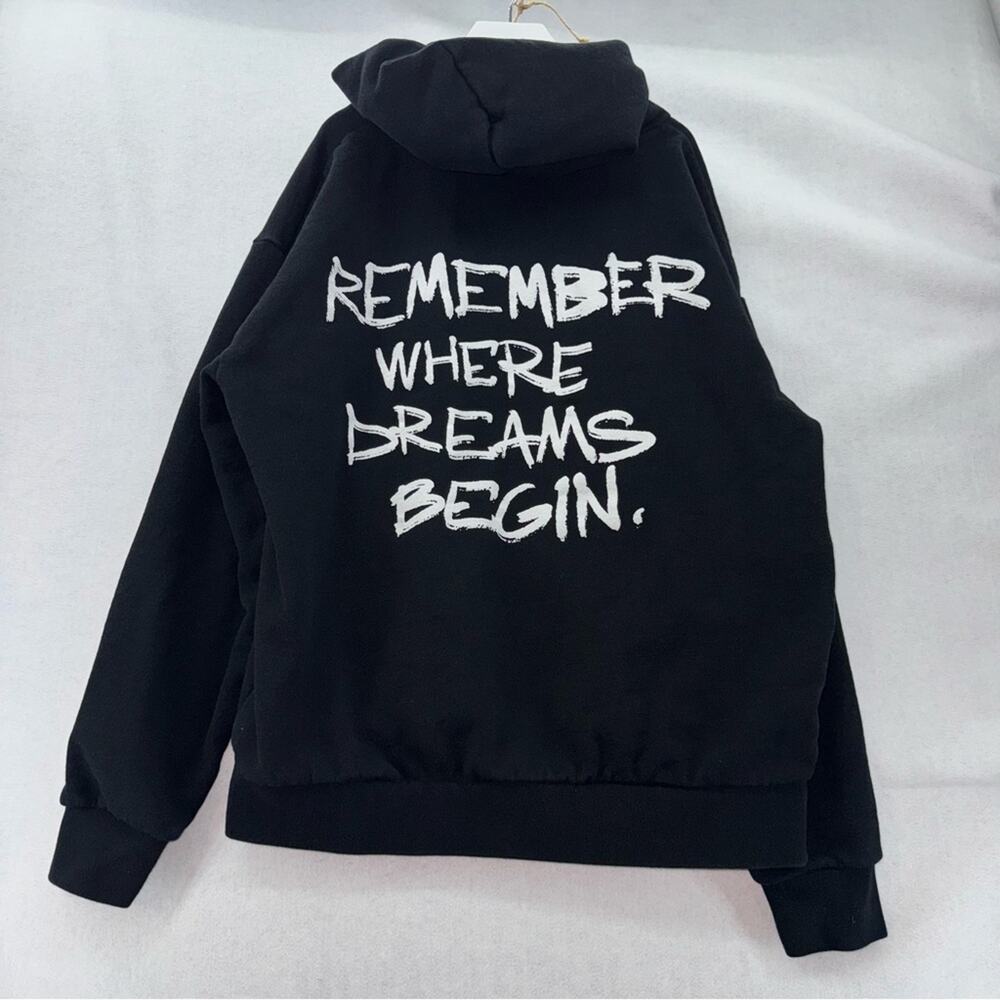 Hell’s Kitchen Official Broadway Dreams Pullover Hoodie Black & White Medium